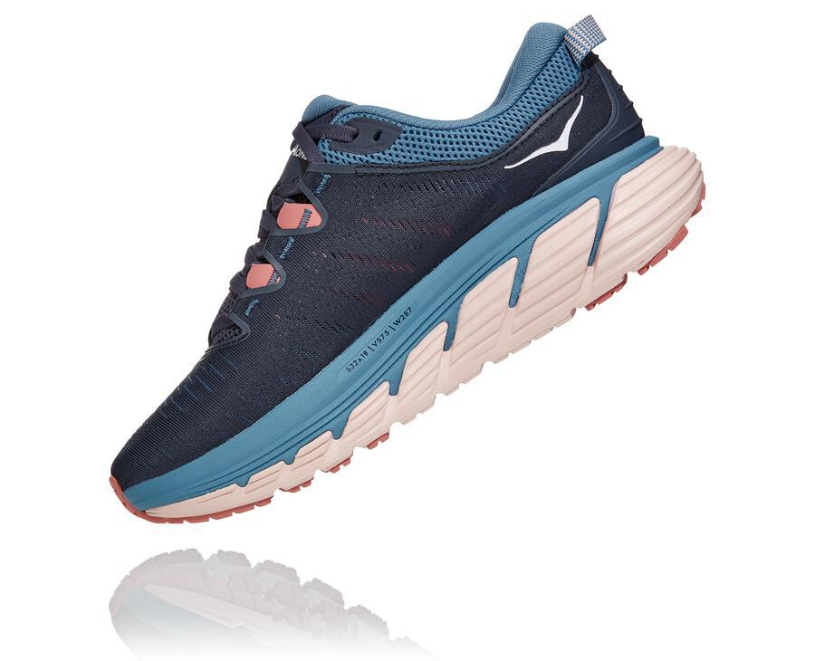 Tenis Hoka One One Mujer Azul Marino - Gaviota 3 - XBGW18957